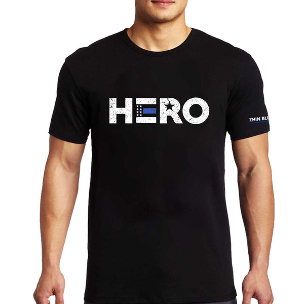 Thin blue line superhero shirt clearance
