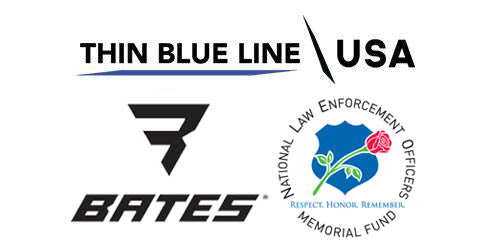 Thin Blue Line USA & Bates Footwear give back