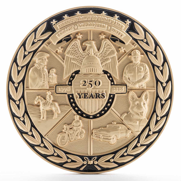 250 Years of Answering the Call - Challenge Coin, 2.50" + Gift Bag