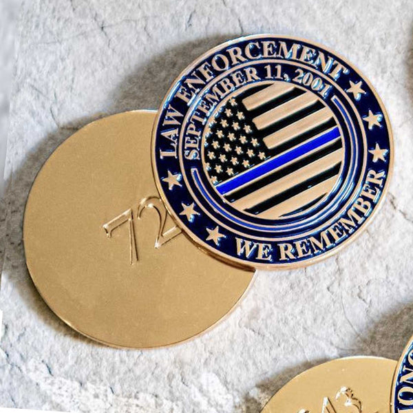 Tribute to the 72 Law Enforcement Officers Killed on 9/11 - Challenge Coin