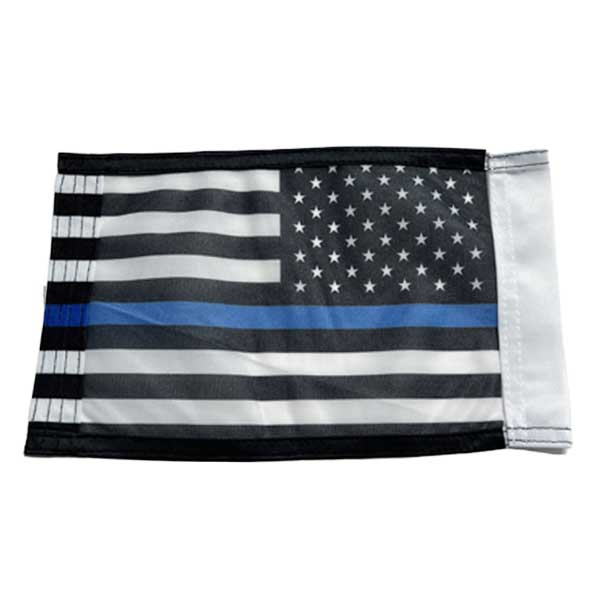 Motorcycle Flag - Thin Blue Line, 6 x 9 Inches