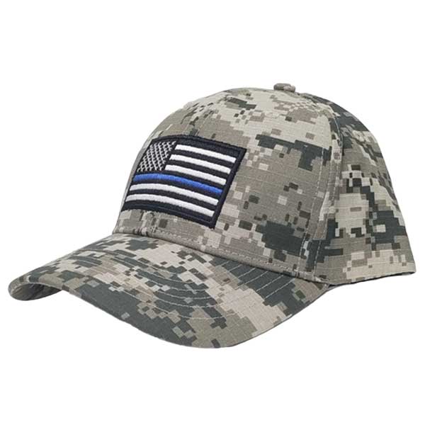 Camo Thin Blue Line Classic Hat - Thin Blue Line USA