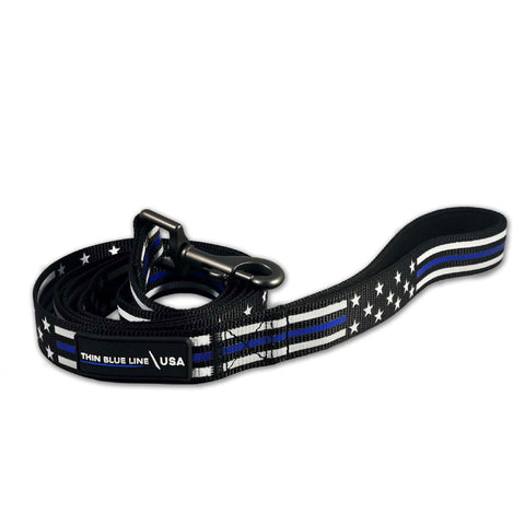 Dog Leash - Thin Blue Line Stars & Stripes