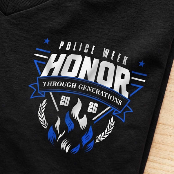 "Relaxed" Fit - Women's V-Neck T-Shirt, Police Week 2026, Limited Edition