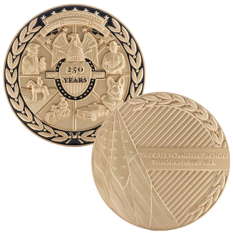 250 Years of Answering the Call - Challenge Coin, 2.50" + Gift Bag
