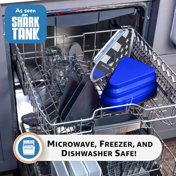 Pizza Pack® - Thin Blue Line USA, Police, Special Edition - Reusable Pizza Storage Container