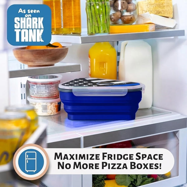 Pizza Pack® - Thin Blue Line USA, Police, Special Edition - Reusable Pizza Storage Container