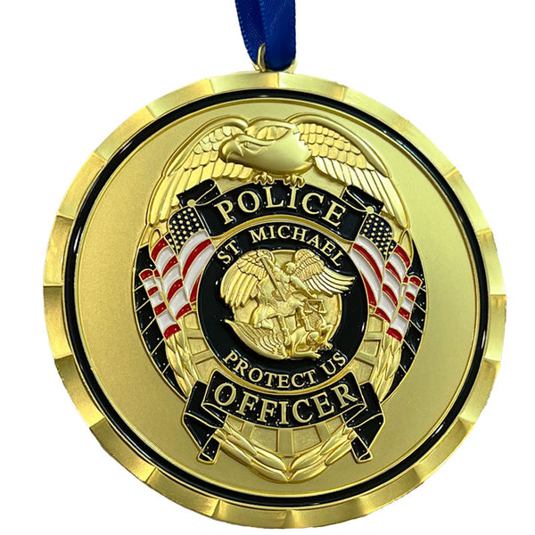 Ornament - Thin Blue Line, St. Michael