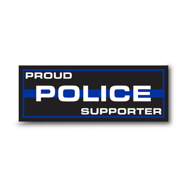 Personalized Titles (Multiple Options) - Thin Blue Line Sticker, Rectangle