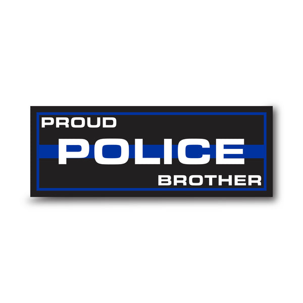 Personalized Titles (Multiple Options) - Thin Blue Line Sticker, Rectangle