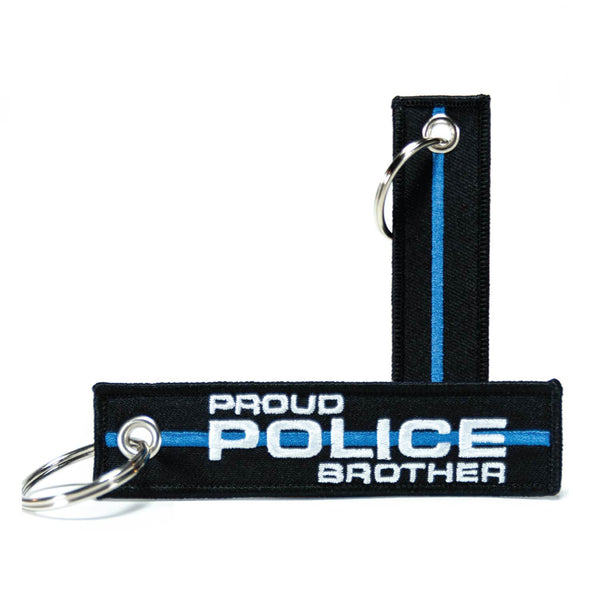 Personalized Titles (Multiple Options) - Thin Blue Line Keychain