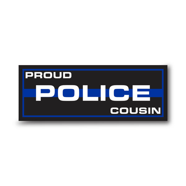 Personalized Titles (Multiple Options) - Thin Blue Line Sticker, Rectangle