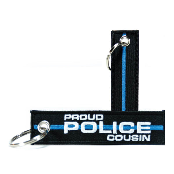 Personalized Titles (Multiple Options) - Thin Blue Line Keychain