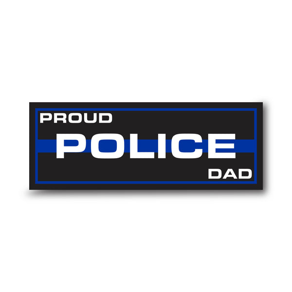Personalized Titles (Multiple Options) - Thin Blue Line Sticker, Rectangle
