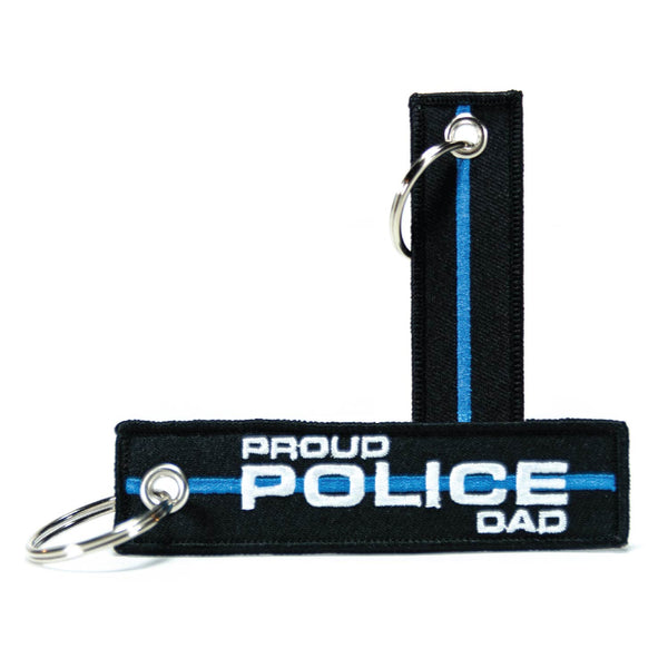 Personalized Titles (Multiple Options) - Thin Blue Line Keychain
