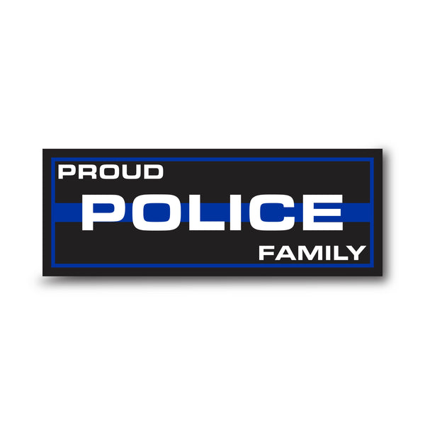 Personalized Titles (Multiple Options) - Thin Blue Line Sticker, Rectangle