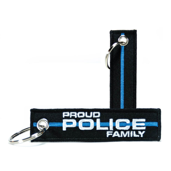 Personalized Titles (Multiple Options) - Thin Blue Line Keychain