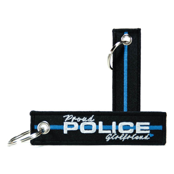 Personalized Titles (Multiple Options) - Thin Blue Line Keychain