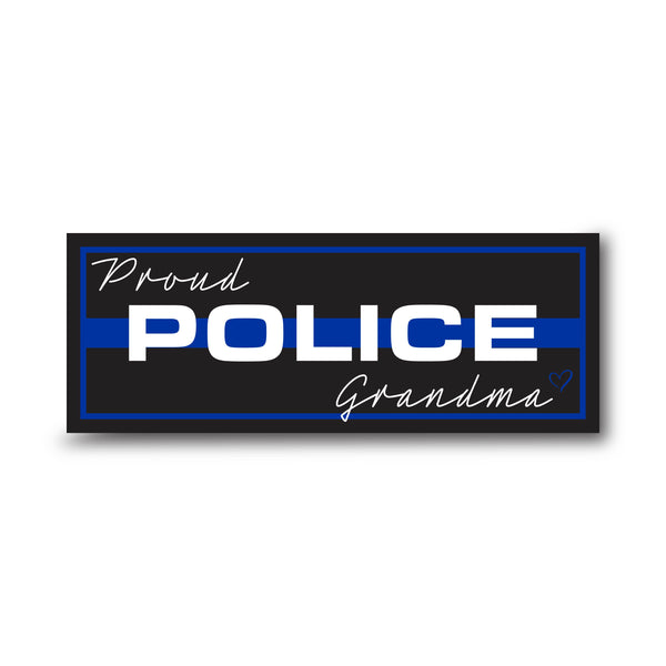Personalized Titles (Multiple Options) - Thin Blue Line Sticker, Rectangle