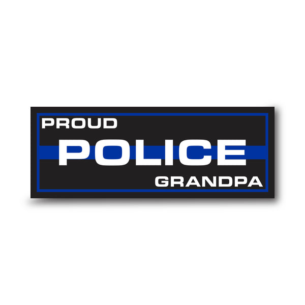 Personalized Titles (Multiple Options) - Thin Blue Line Sticker, Rectangle