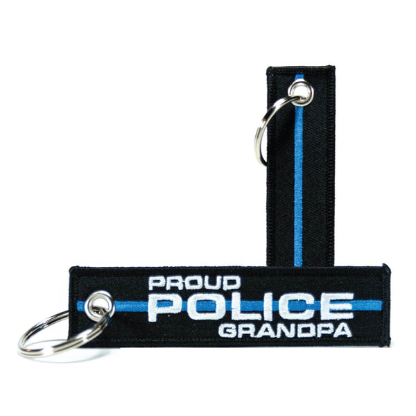 Personalized Titles (Multiple Options) - Thin Blue Line Keychain