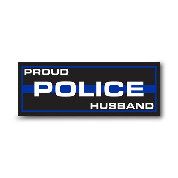 Personalized Titles (Multiple Options) - Thin Blue Line Sticker, Rectangle