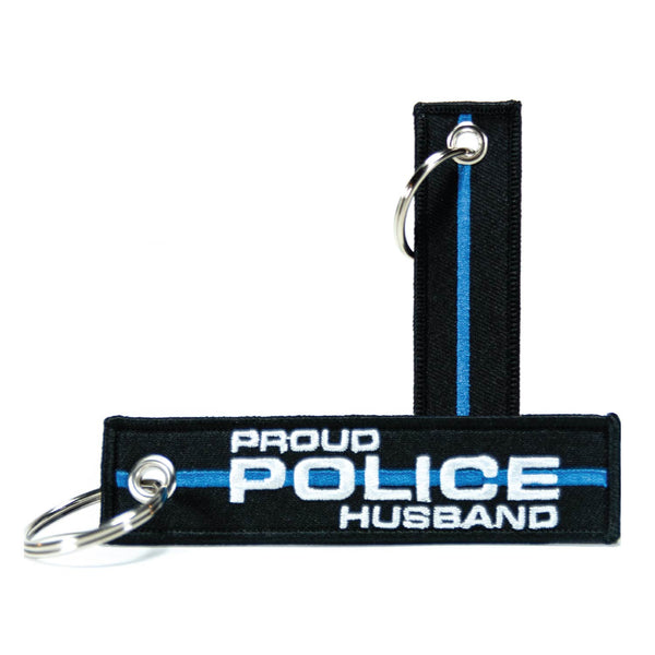 Personalized Titles (Multiple Options) - Thin Blue Line Keychain