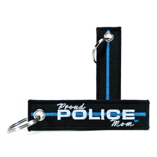 Personalized Titles (Multiple Options) - Thin Blue Line Keychain