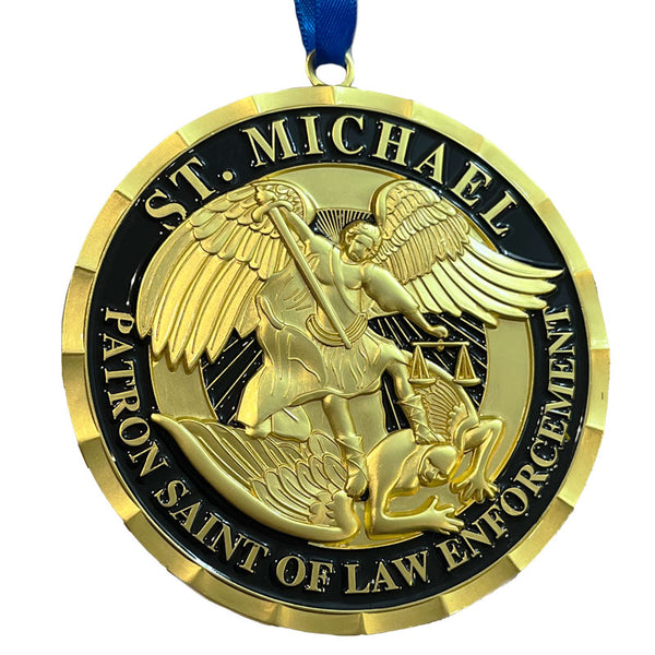 Ornament - Thin Blue Line, St. Michael