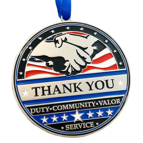 Ornament - Thin Blue Line, Thank You