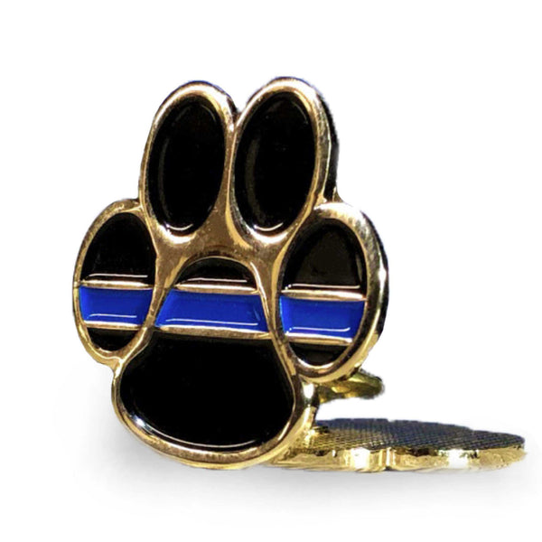 Thin Blue Line Paw Pin