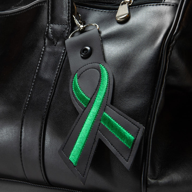 Thin Green Line Leather Keychain - Thin Blue Line USA