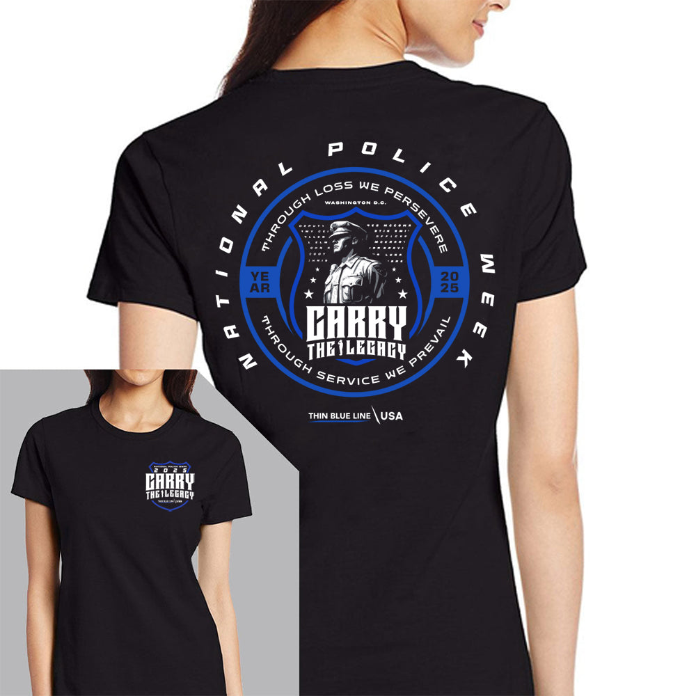 Blue Lives Matter 'United We Stand' Police Support T-Shirt - Unisex Crewneck Tee