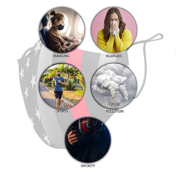 Thin Red Line (Firefighters) Premium Face Mask