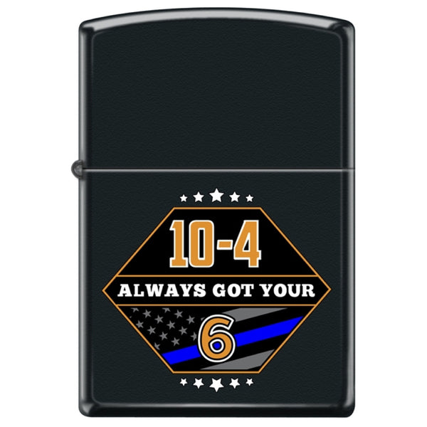 Thin Blue Line Got Your Six Zippo Lighter