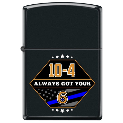 Thin Blue Line Got Your Six Zippo Lighter