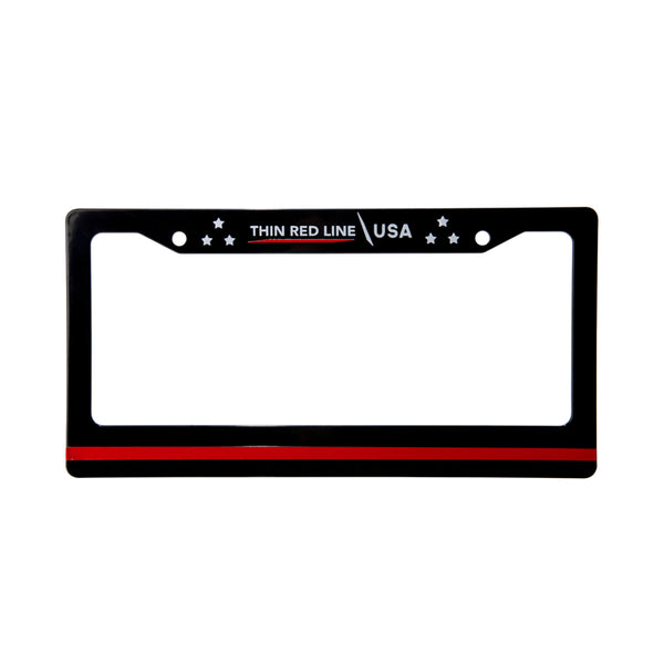 License Plate Frame - Thin Red Line