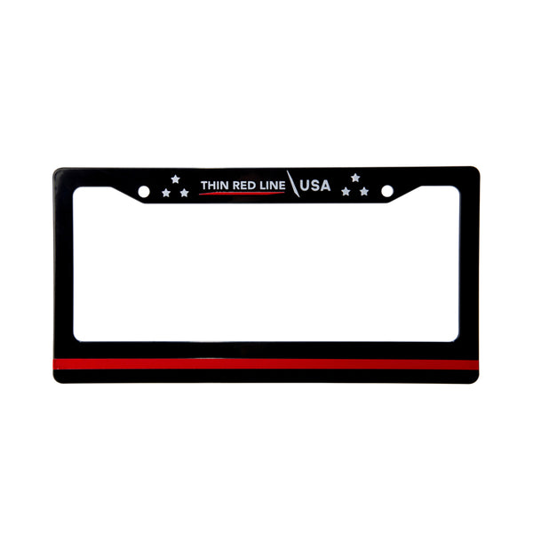 Thin Red Line License Plate Frame - Thin Blue Line USA