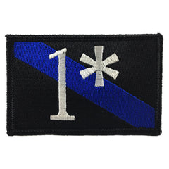 1* Asterisk Patch - Thin Blue Line USA