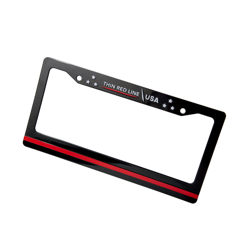 License Plate Frame - Thin Red Line