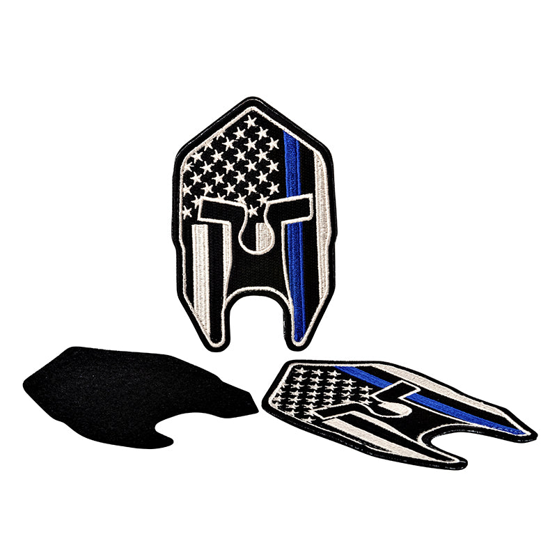 Spartan Thin Blue Line Velcro Patch - Thin Blue Line USA