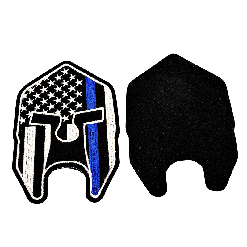 thumbnail image 2 of SUPERMAN USA FLAG Thin Blue Line Police Tactical Hook & Loop Patch 2 of 3