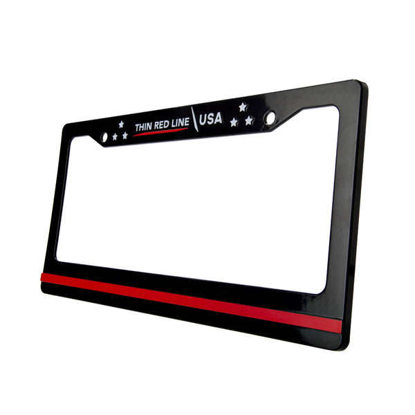 License Plate Frame - Thin Red Line