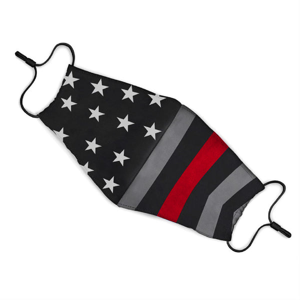 Thin Red Line (Firefighters) Premium Face Mask