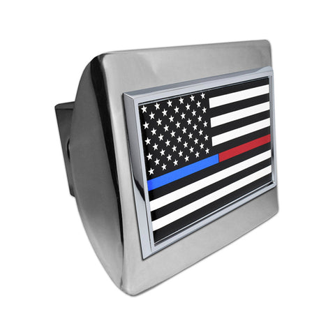 Dual Line American Flag - Hitch Cover