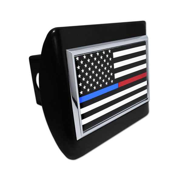 Dual Line American Flag - Hitch Cover