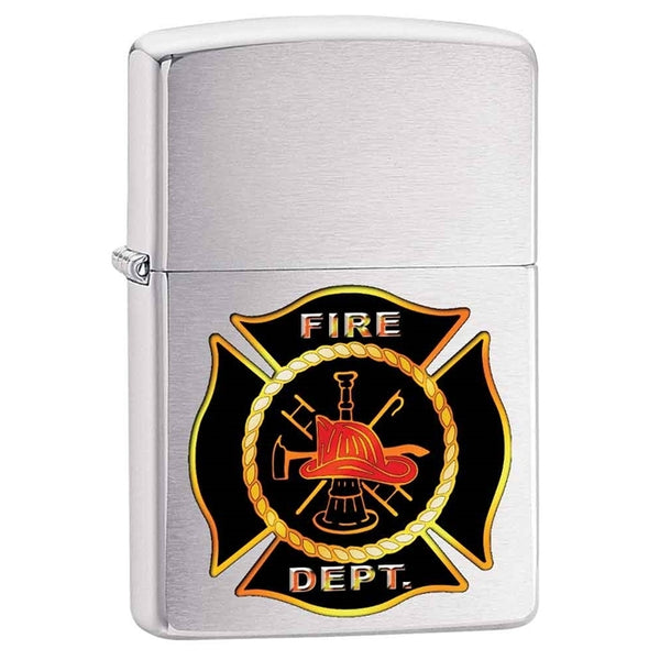 Thin Red Line Fire Cross Zippo Lighter