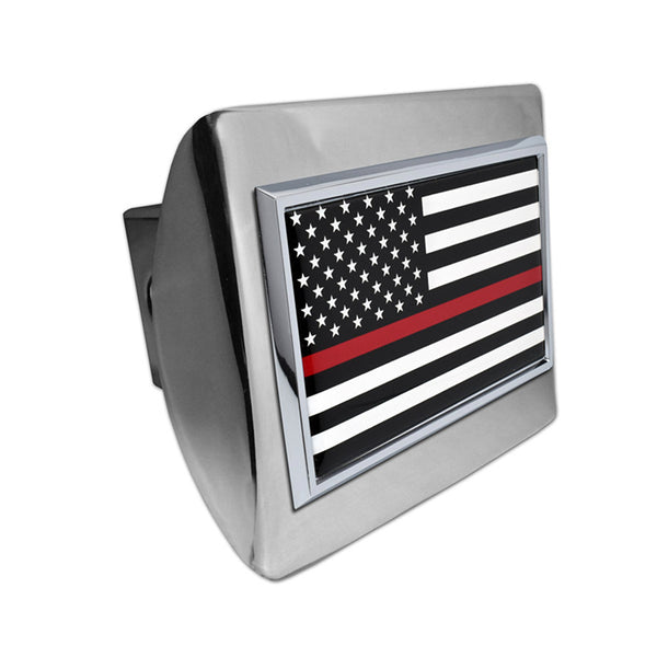 Thin Red Line American Flag - Hitch Cover