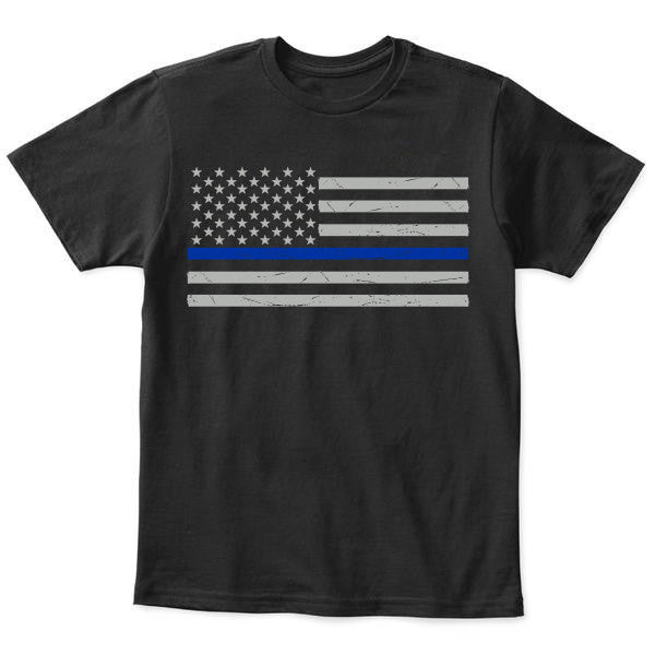 thin blue line flag tie