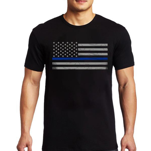 Thin Blue Line - Men's - Short Sleeve Classic 4X-Large Thin Blue Line - Men's - Short Sleeve Classic 4X-Large